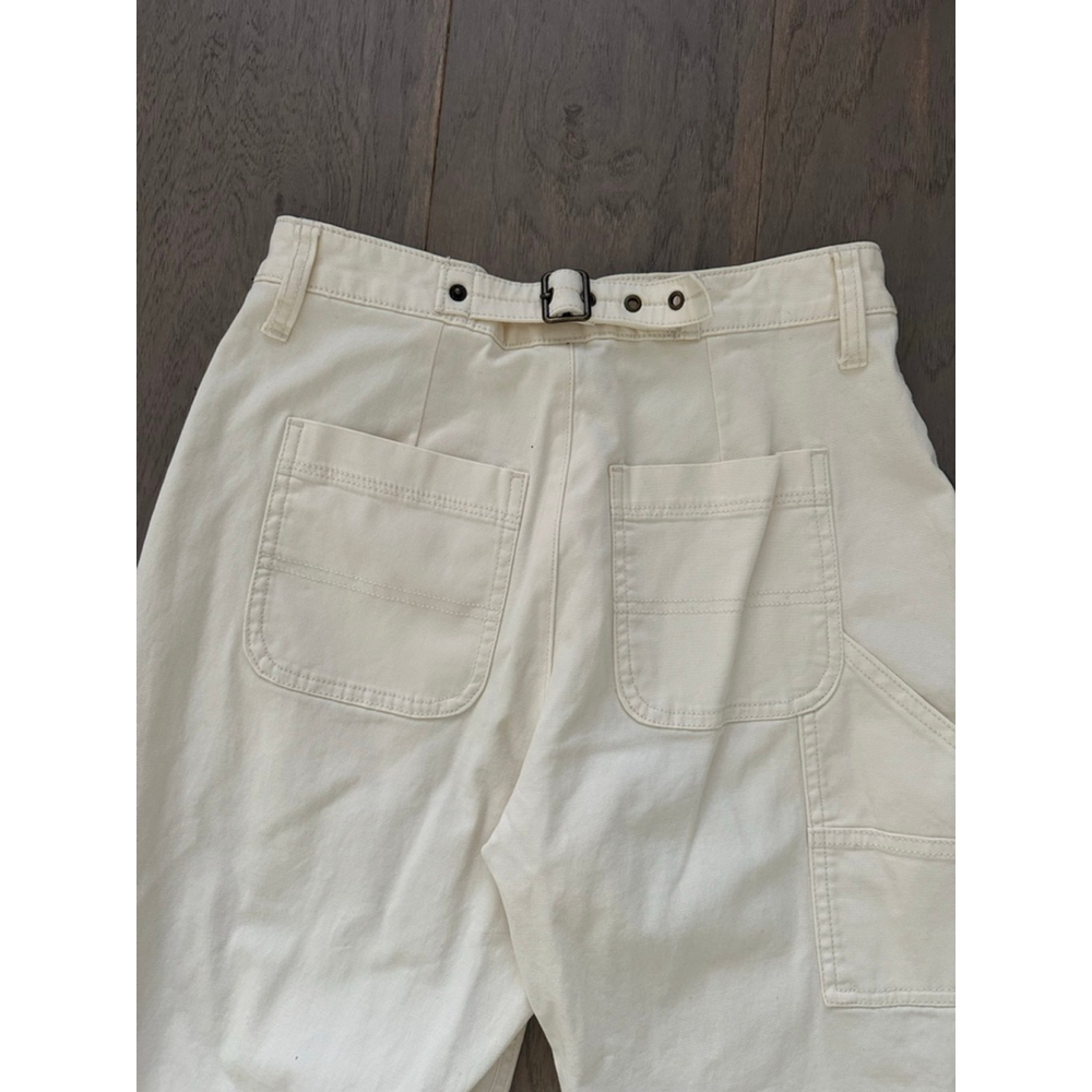 Old Navy Cream Ankle Cropped Pants Women's Size 0 - Picture 7 of 9